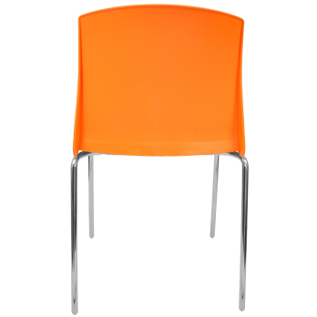 Стул пластиковый на металлокаркасе Pull-15 Arancio orange Ral 2003 Оранжевый