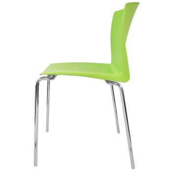 Стул пластиковый на металлокаркасе Pull-15 Verde green Ral 736 Зеленый