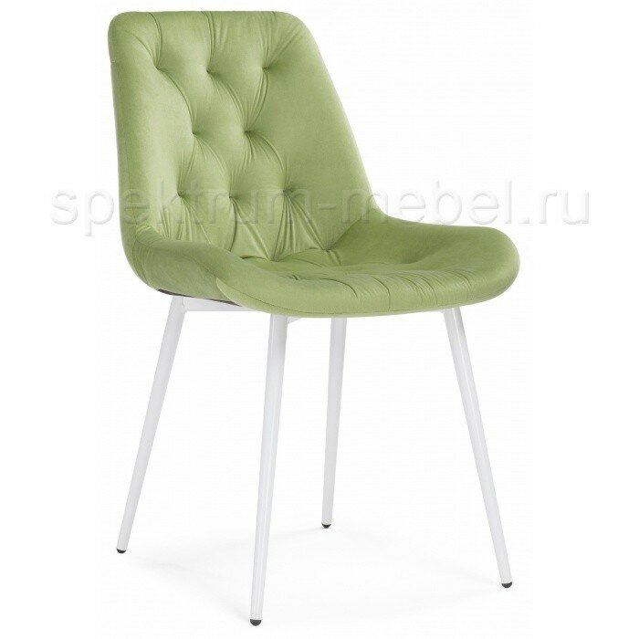 Стул на металлокаркасе Гояр confetti green / белый глянец Стул на металлокаркасе Гояр confetti green / белый глянец