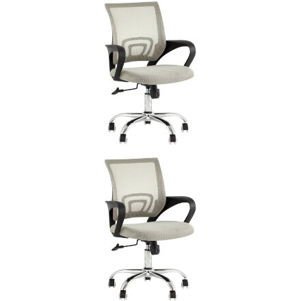Кресло офисное TopChairs Simple New серый 2 шт 