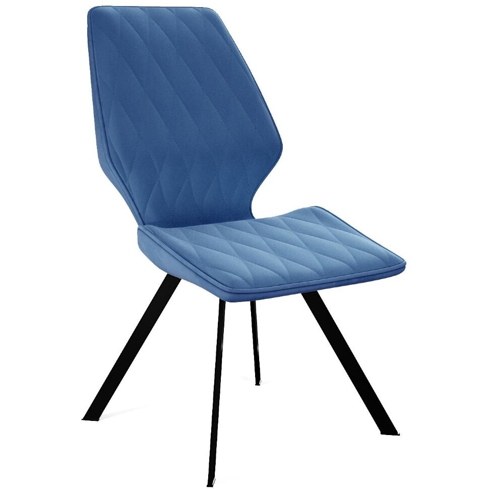 Стул DikLine 242M B8 BLUE, ножки черные Стул DikLine 242M B8 BLUE, ножки черные