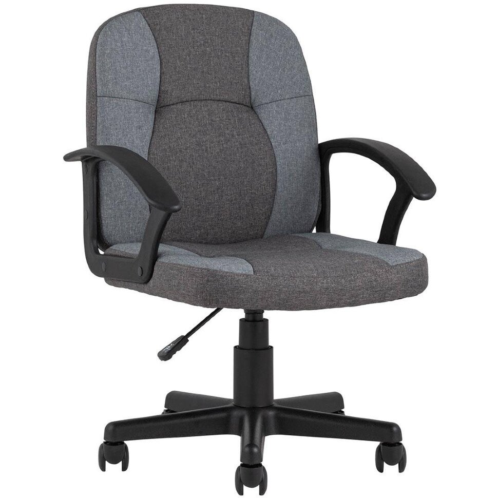 Компьютерное кресло Stool Group TopChairs Comfort офисное серое в текстильной обивке с механизмом регулировки по высоте 