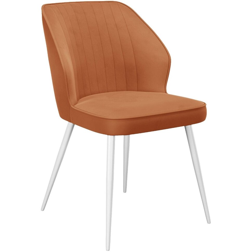 Стул DikLine 222 B17 TERRACOTTA, ножки белые Стул DikLine 222 B17 TERRACOTTA, ножки белые