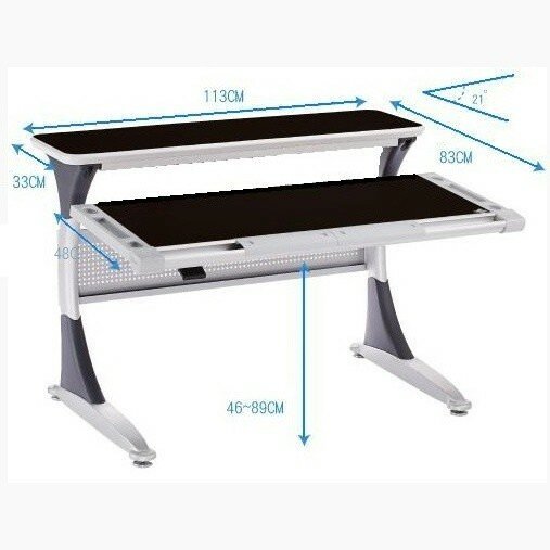 Детская парта Comf-pro Harvard BD333 трансформер дуб/серый Серый Детская парта Comf-pro Harvard BD333 трансформер дуб/серый Серый