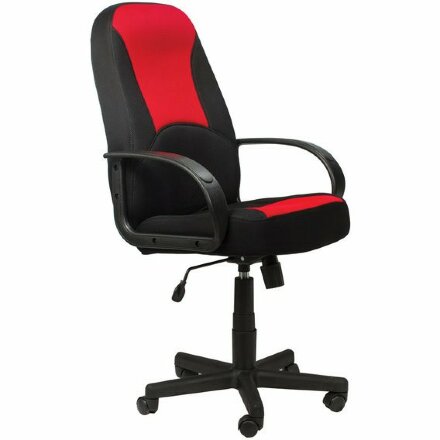 Кресло офисное BRABIX &quot;City EX-512&quot;, ткань черная/красная, TW, 531408 Красный