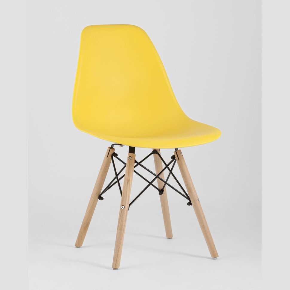 Стул Eames Style DSW желтый x4 Стул Eames Style DSW желтый x4